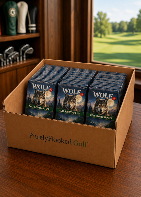 Wolf Golf Scorecard Sets - Wholesale Case