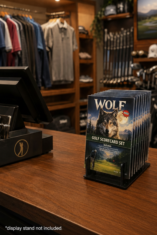 Wolf Golf Scorecard Sets - Wholesale Case