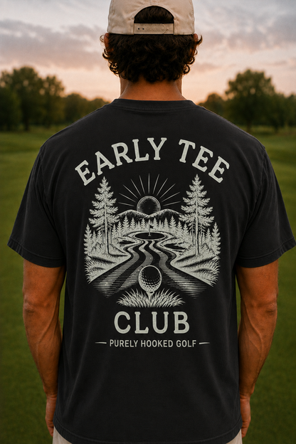 Early Tee Club Black back