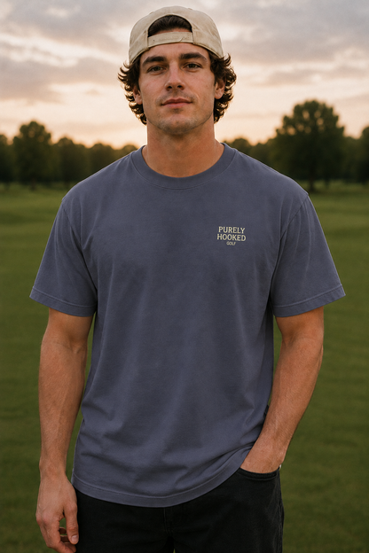 Early Tee Club Navy front