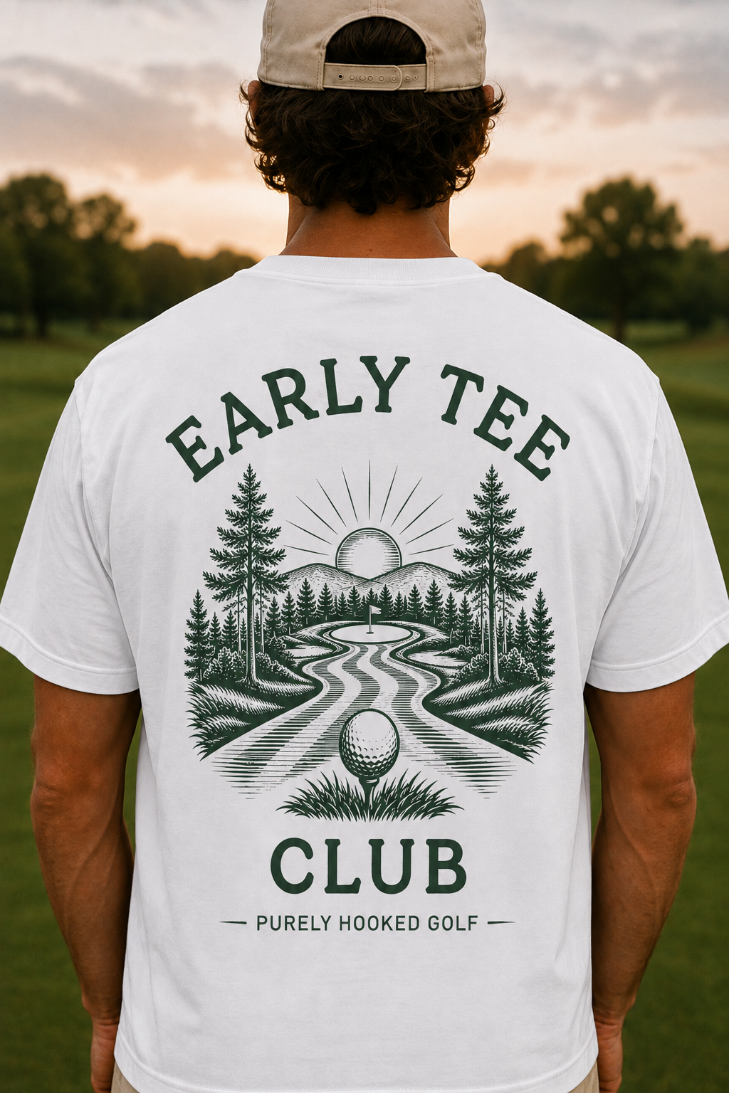 Early Tee Club White back