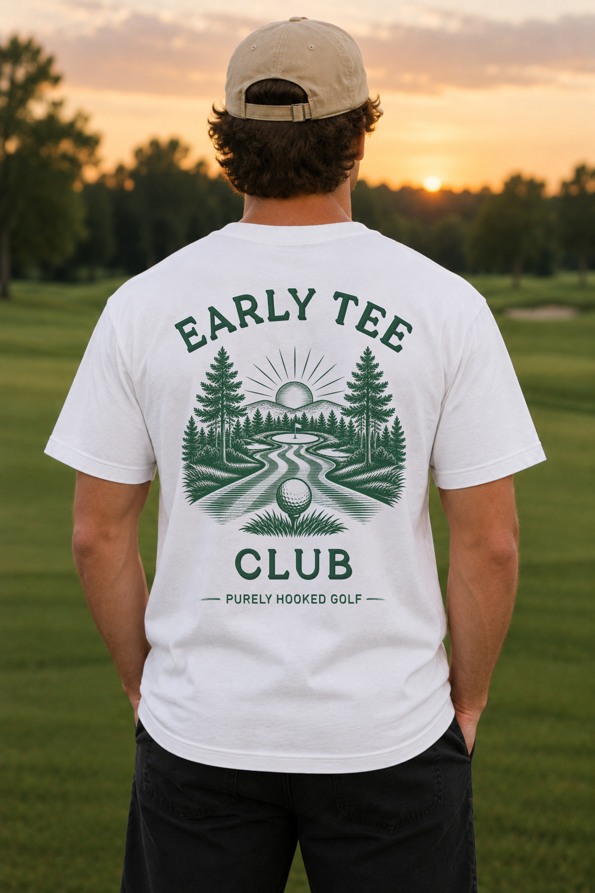 Early Tee Club White back
