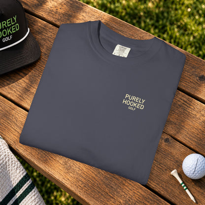 Thinking About Golf Tee Navy folded