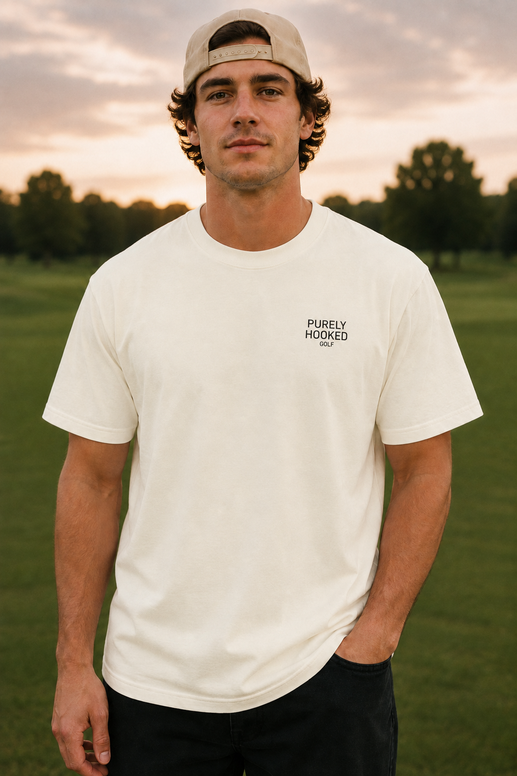 Thinking About Golf Tee Ivory front