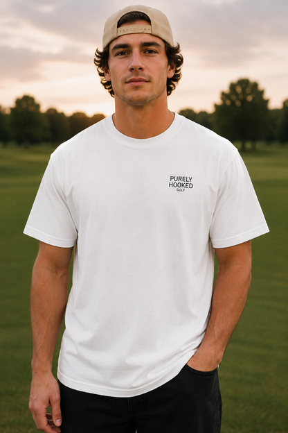 Thinking About Golf Tee White front